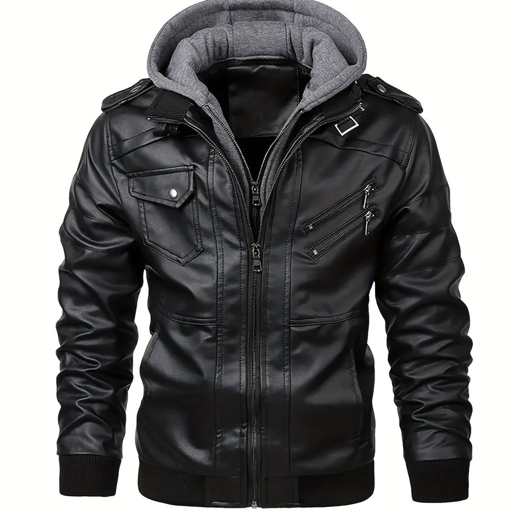 Roman | Kapuzen-Motorradjacke