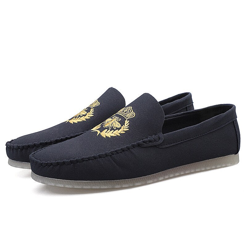 Men’s Casual Leather Loafers - Comfortable Soft-Soled Driving Shoes