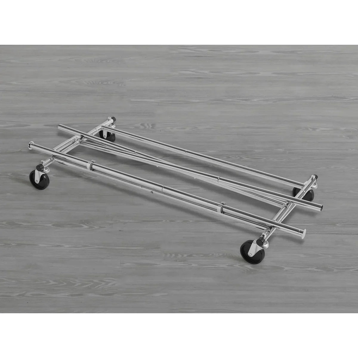 Adjustable & Rolling Commercial Grade Foldable Garment Rack