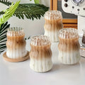 Borosilicate Glass Mugs Set of 4, Cloud-Shaped Coffee Mug Artistic Irregular Design, Clear Glass Cup for Hot Cold Beverages
