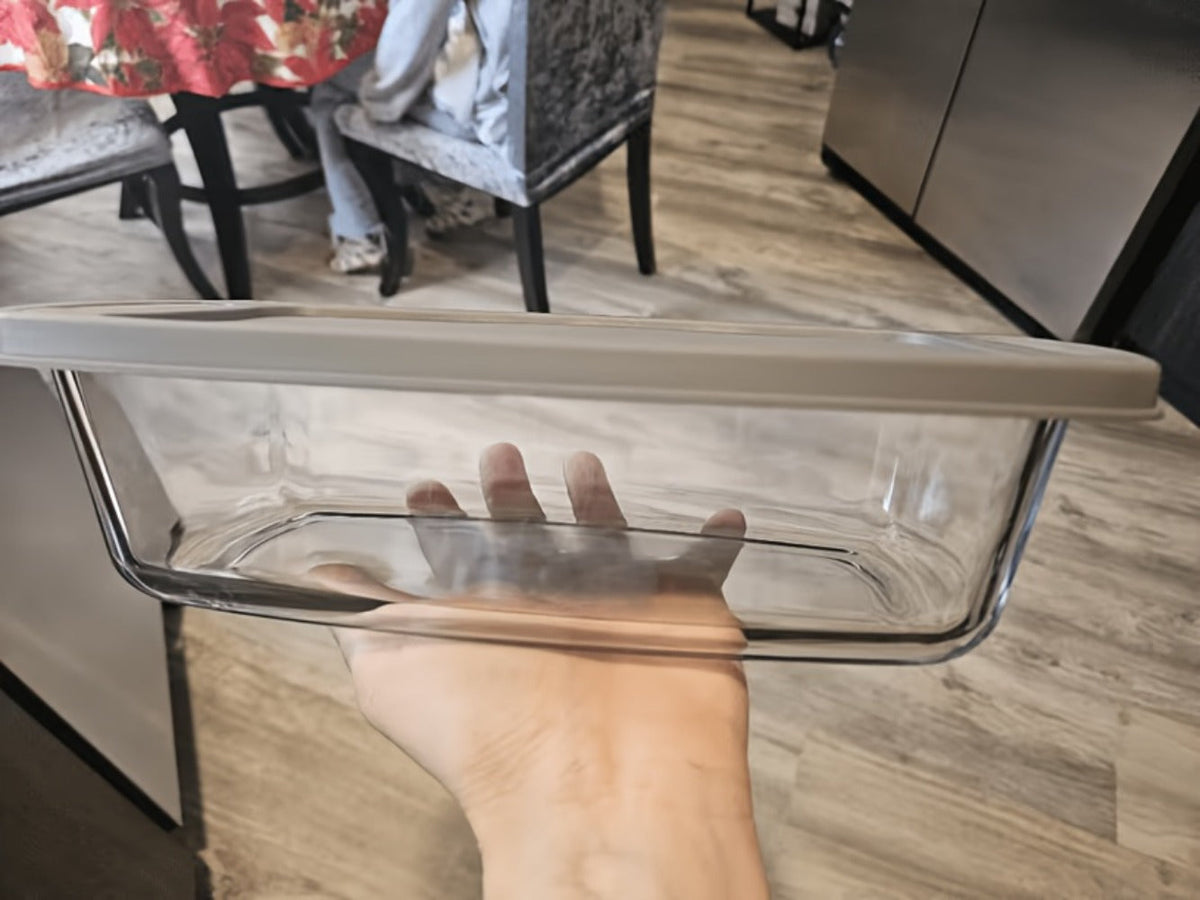 Baking Dish with Handles and Silicone Brush for Baking Bread Cakes