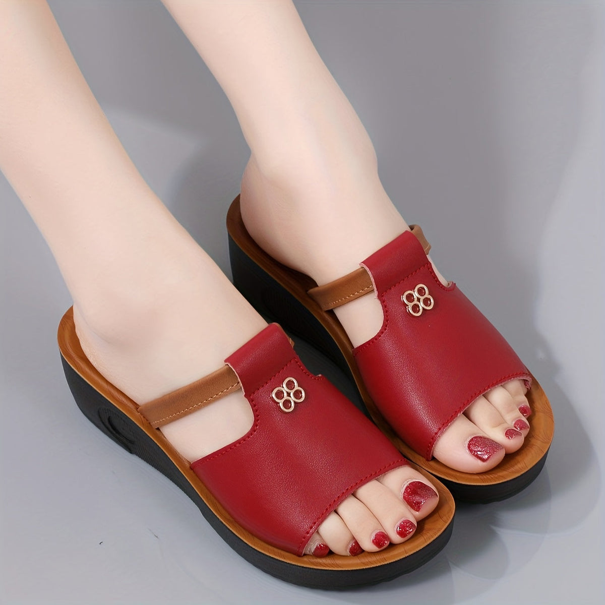 Bernadette | Komfort-Keilsandalen