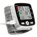 Wrist Blood Pressure Monitor Rechargeable - Digital BP Monitor with Large LCD, Voice Broadcast, 2×99 Memory & USB Charging