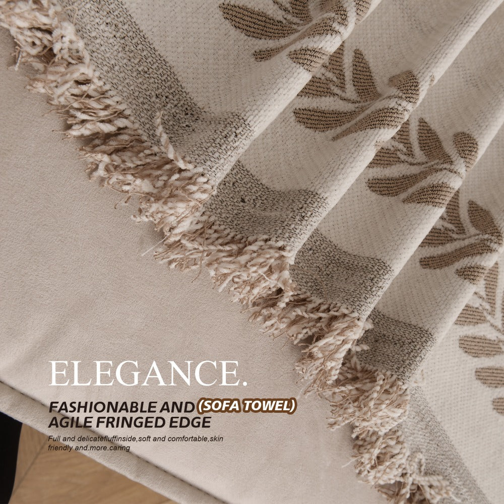Sofa Cover 300 GSM Chenille Jacquard Throw with Backing for 1 to 4 Seats in Two Patterns with Model-Specific Size and Color Options