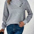 Wren | Asymmetrischer Pullover mit geknöpftem Kragen