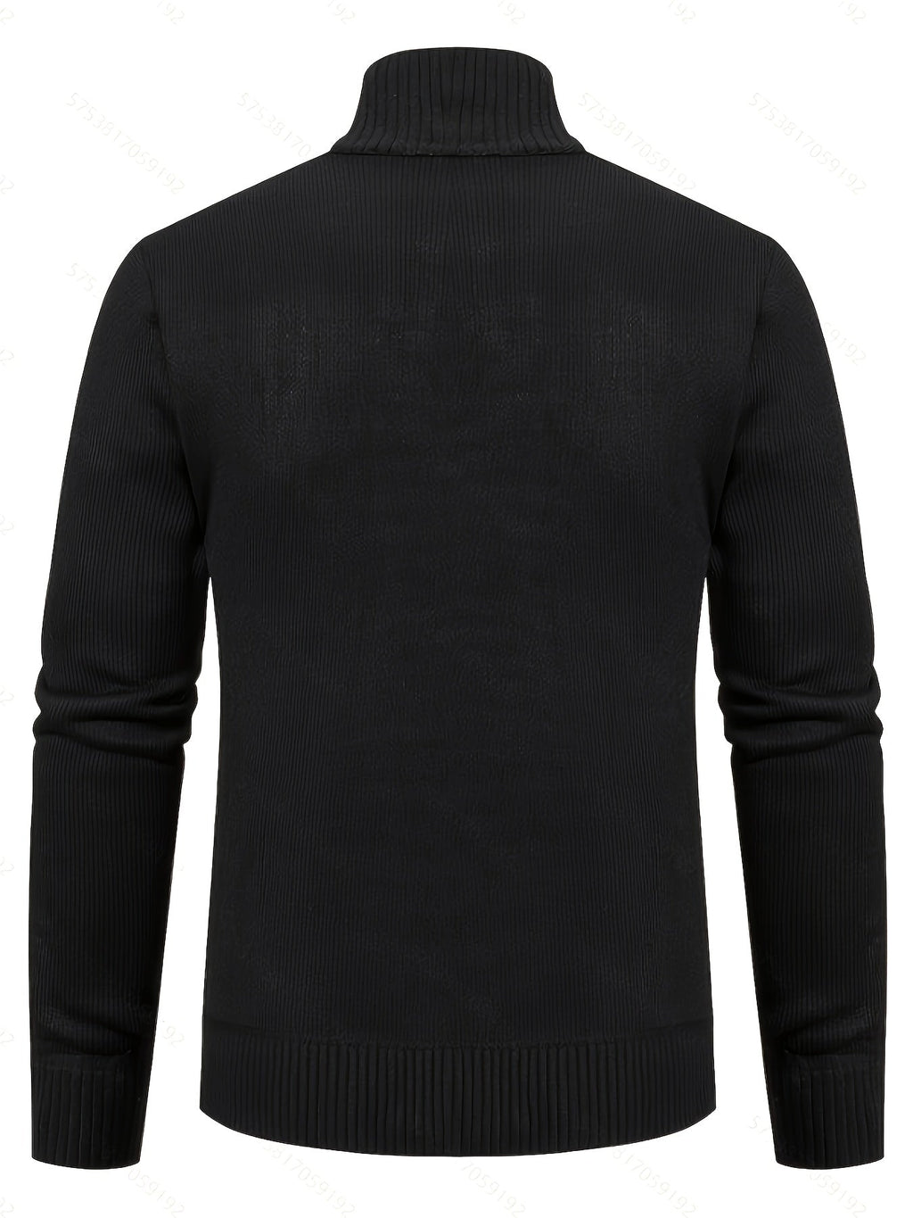 Edmund | Textured Stand-Collar Zip Cardigan