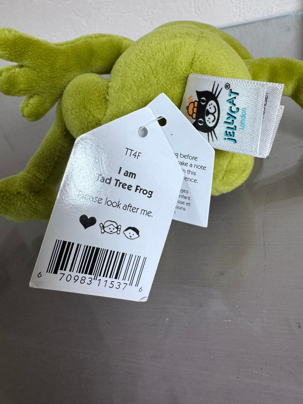 Jellycat Tad Tree Frog