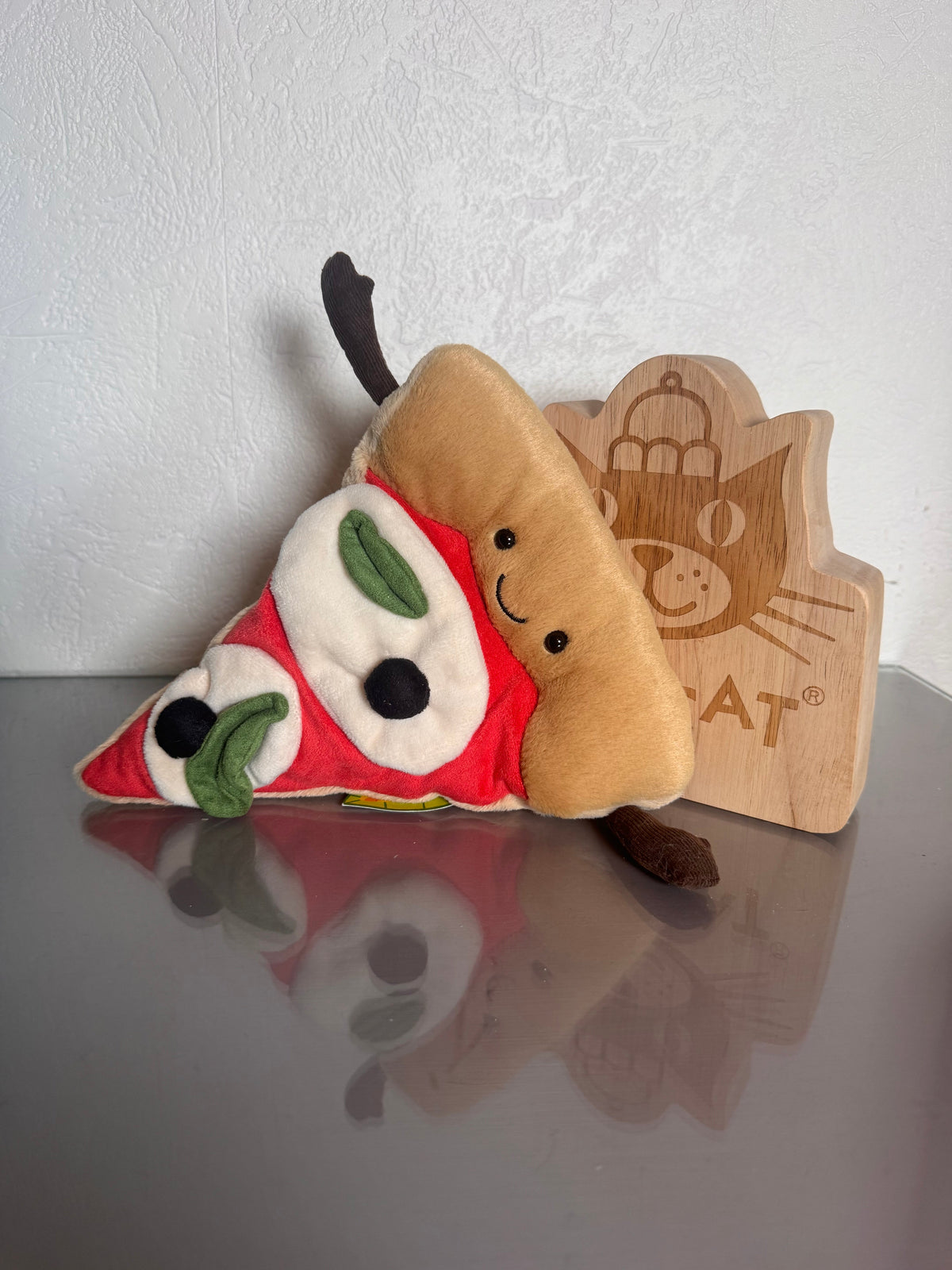 Jellycat Amuseable Slice Of Pizza - Leaf tag