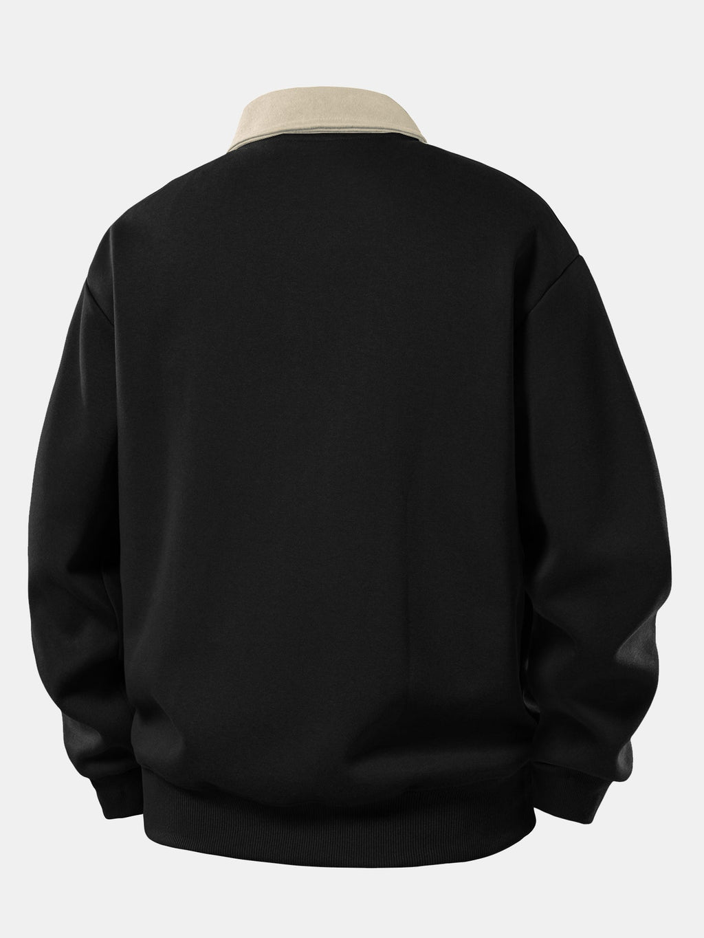 Relax Fit California Print Contrast Polo Sweatshirt