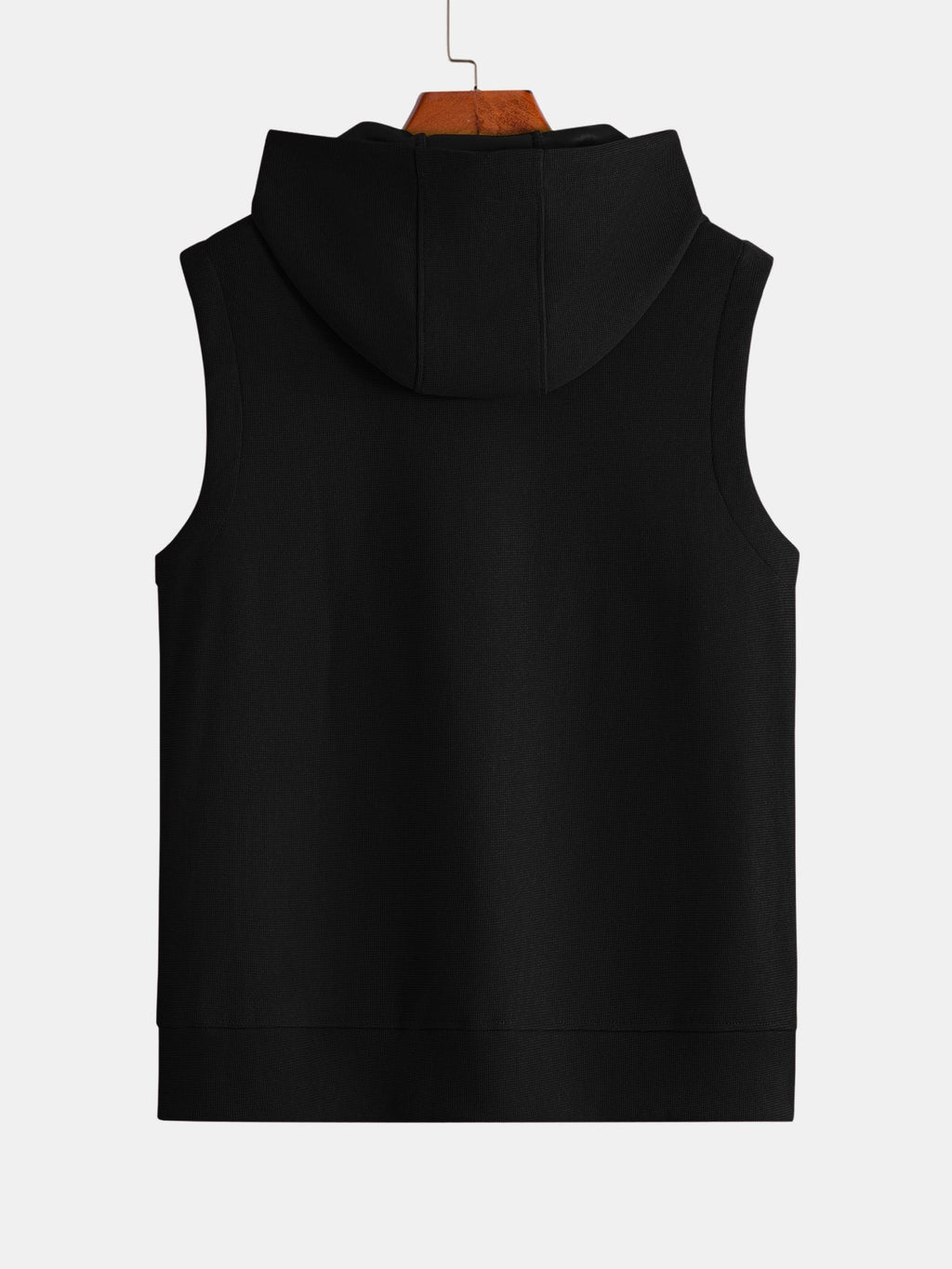 Waffle Sleeveless Hoodie