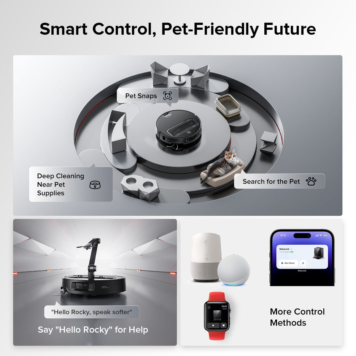 Roborock Saros Z70 Robot Vacuum with OmniGrip™ Mechanical Arm