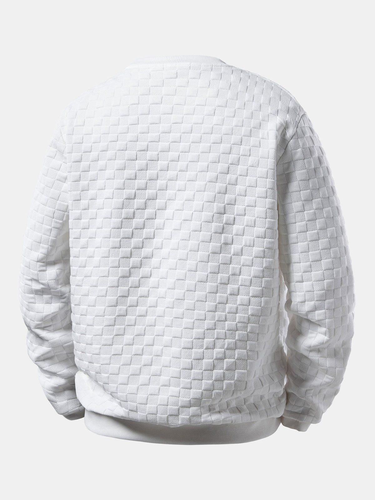 Checkerboard Jacquard Sweatshirt