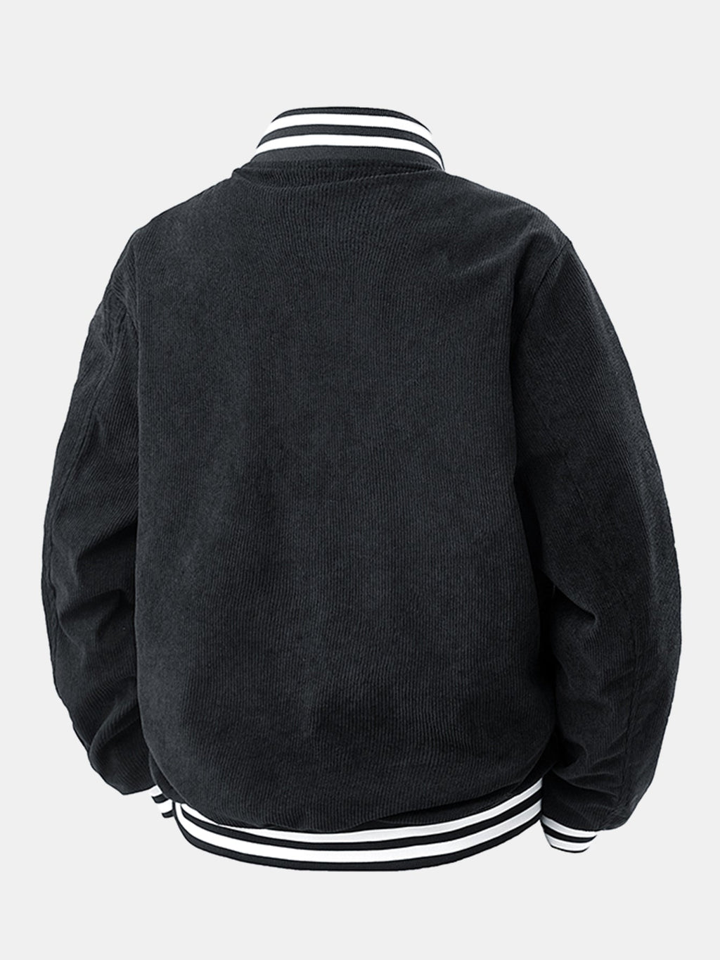 Mountain Embroidery Corduroy Baseball Jacket