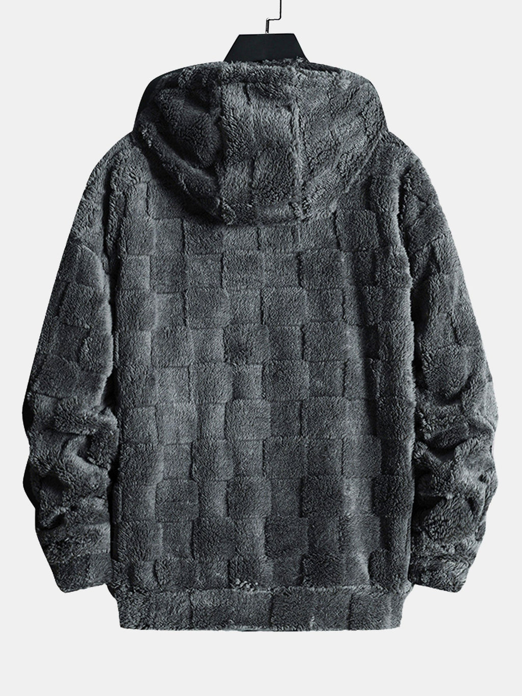 California Embroidered Teddy Checkerboard Hoodie