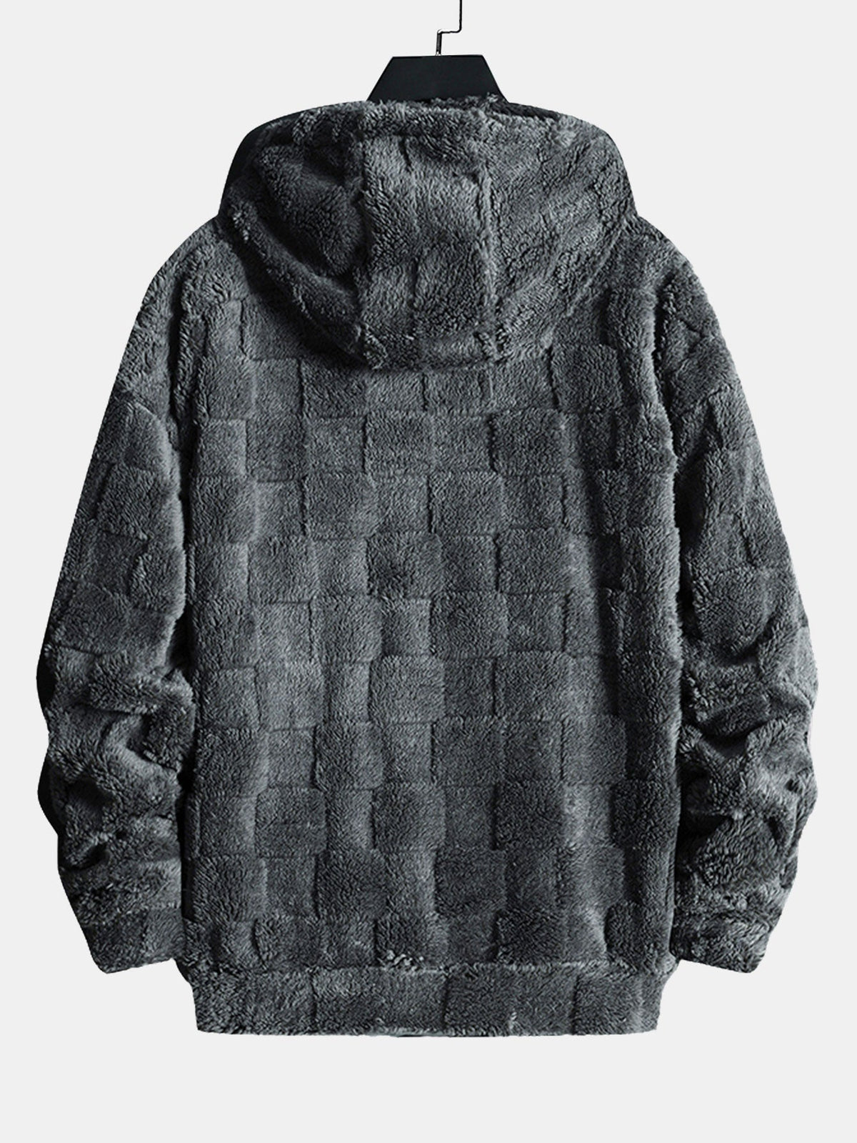 California Embroidered Teddy Checkerboard Hoodie