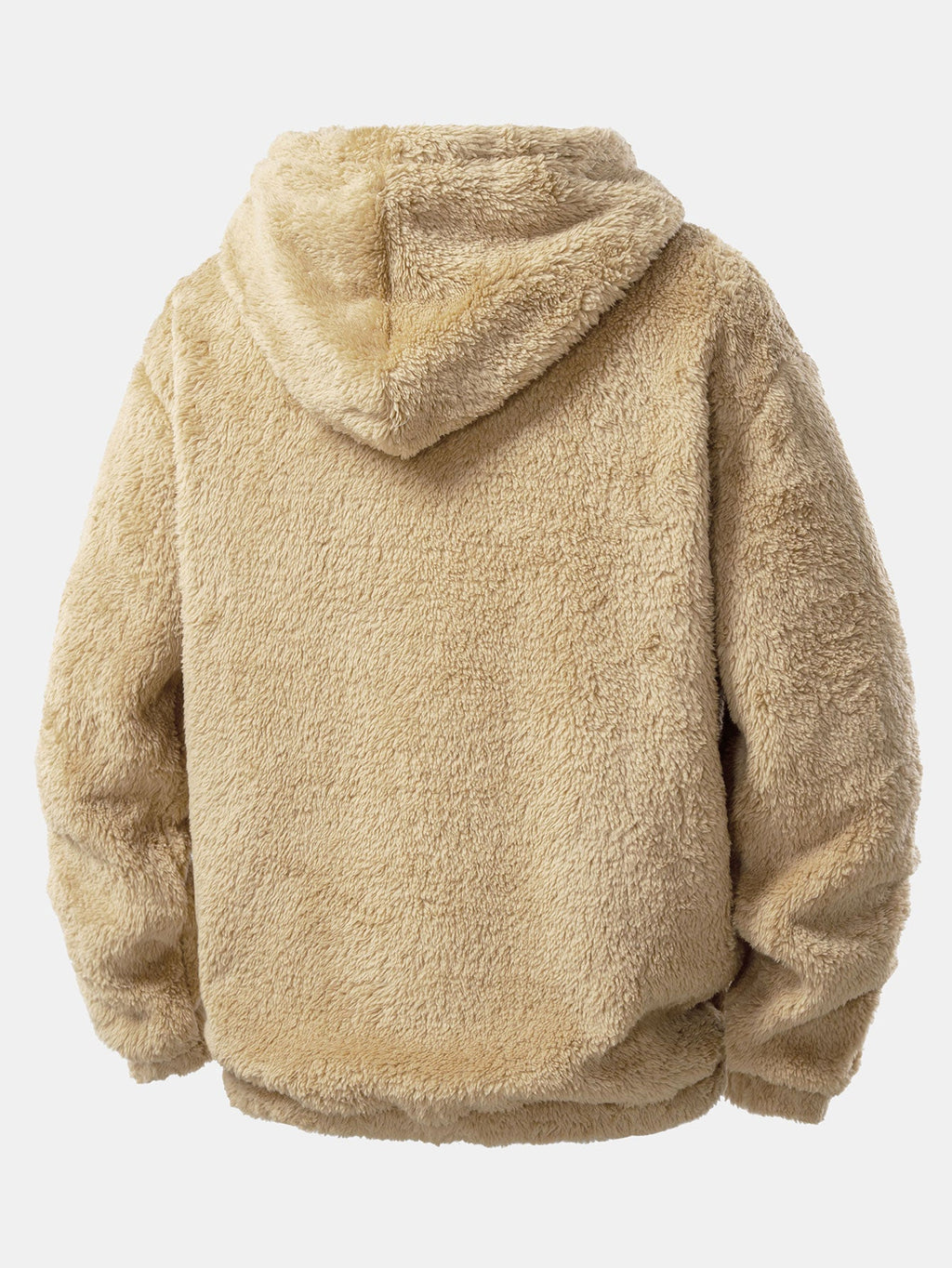 Bear Embroidered Patch Teddy Hoodie