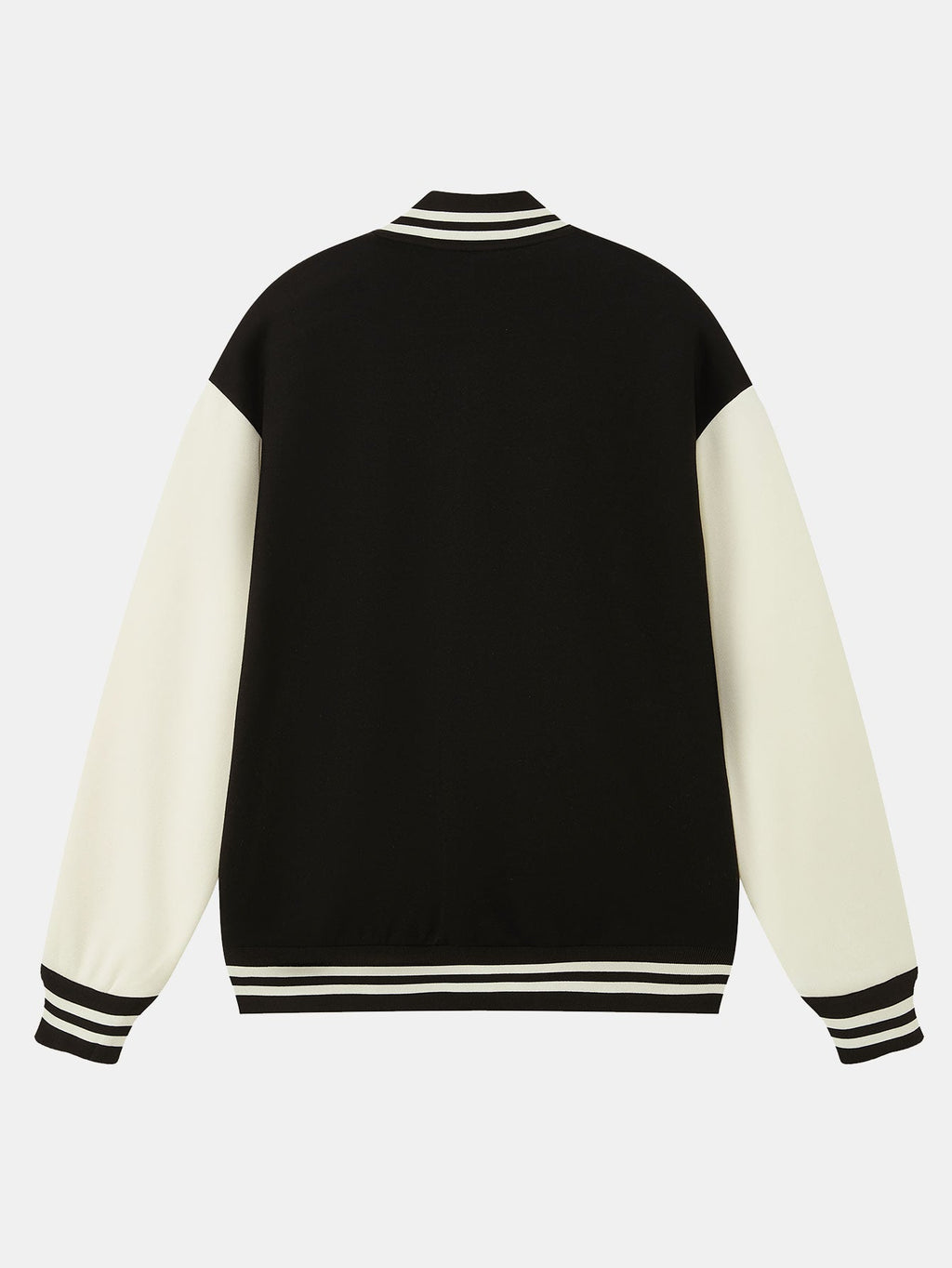 Jersey Contrast Preppy Jacket