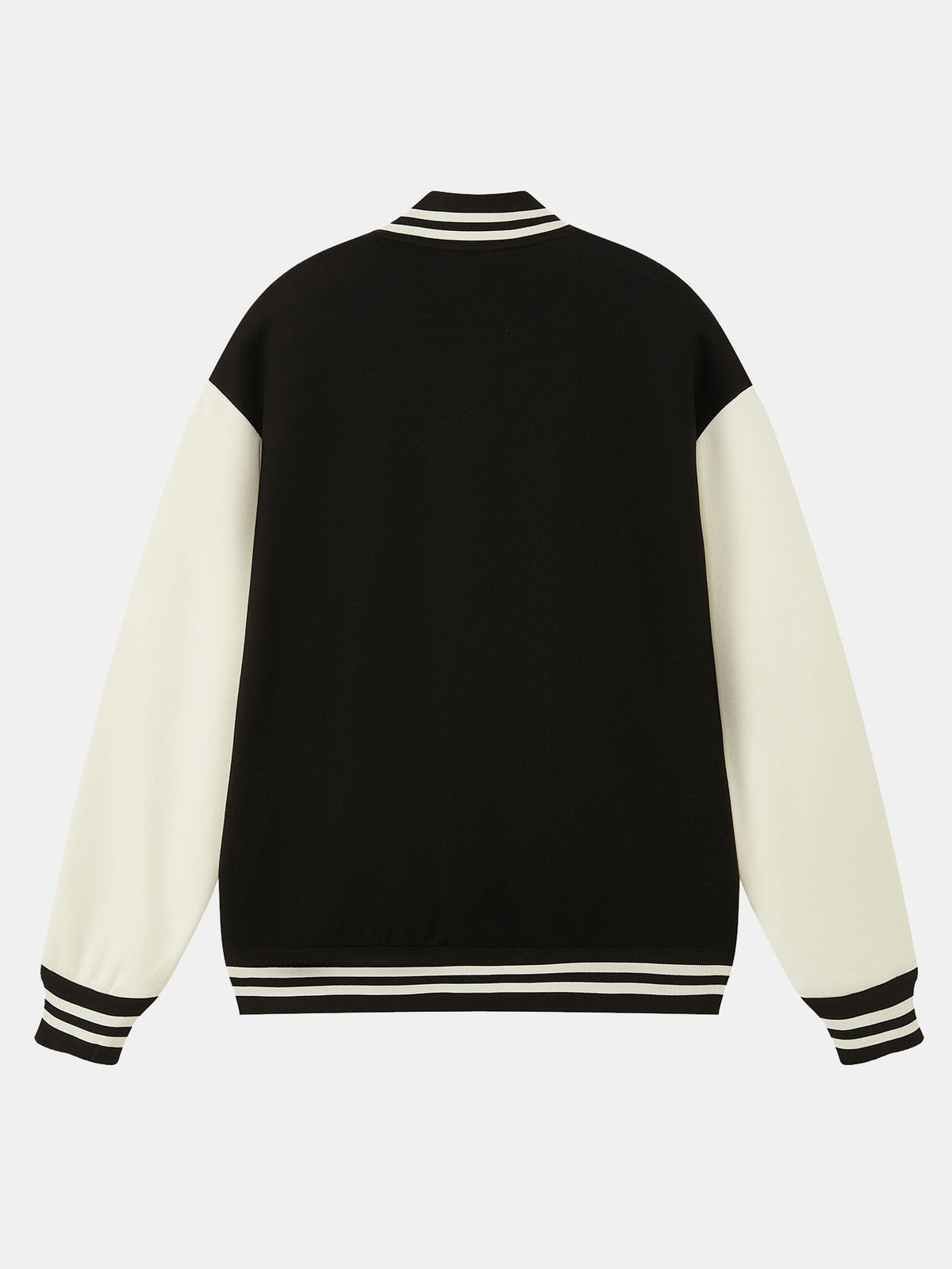 Jersey Contrast Preppy Jacket