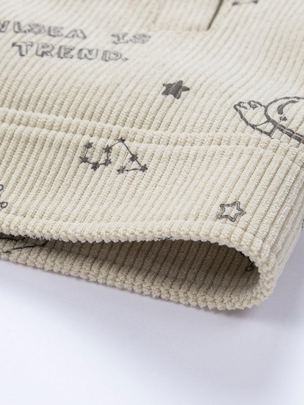 Astronaut Print Pocket Corduroy Jacket