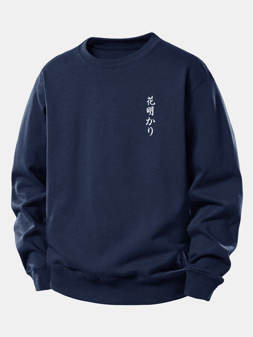 Japanese Cherry Blossoms Print Relax Fit Sweatshirt