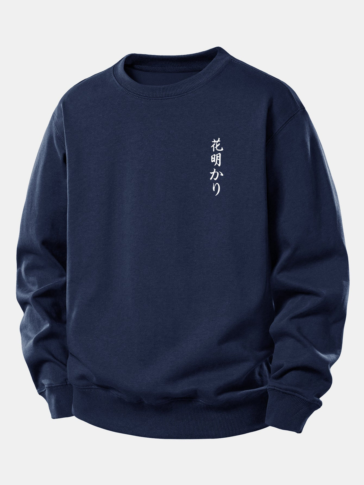 Japanese Cherry Blossoms Print Relax Fit Sweatshirt