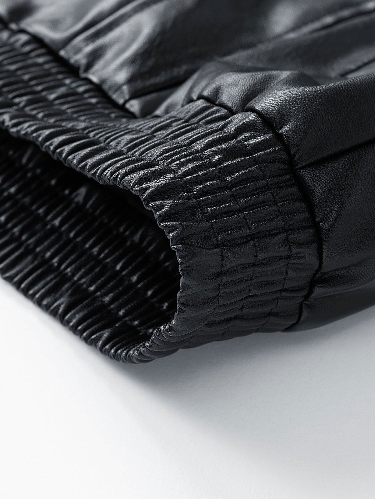 Zipper PU Leather Jacket