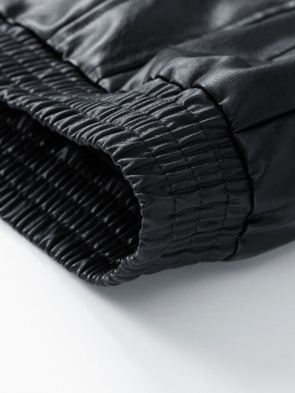 Zipper PU Leather Jacket