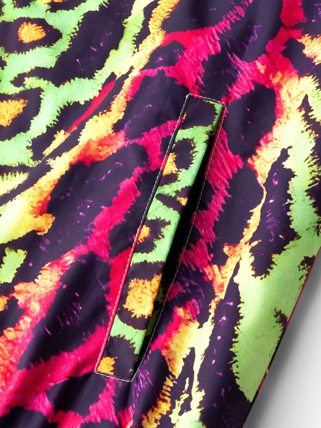 Colorful Leopard Prin Zip-Up Bomber Jacket