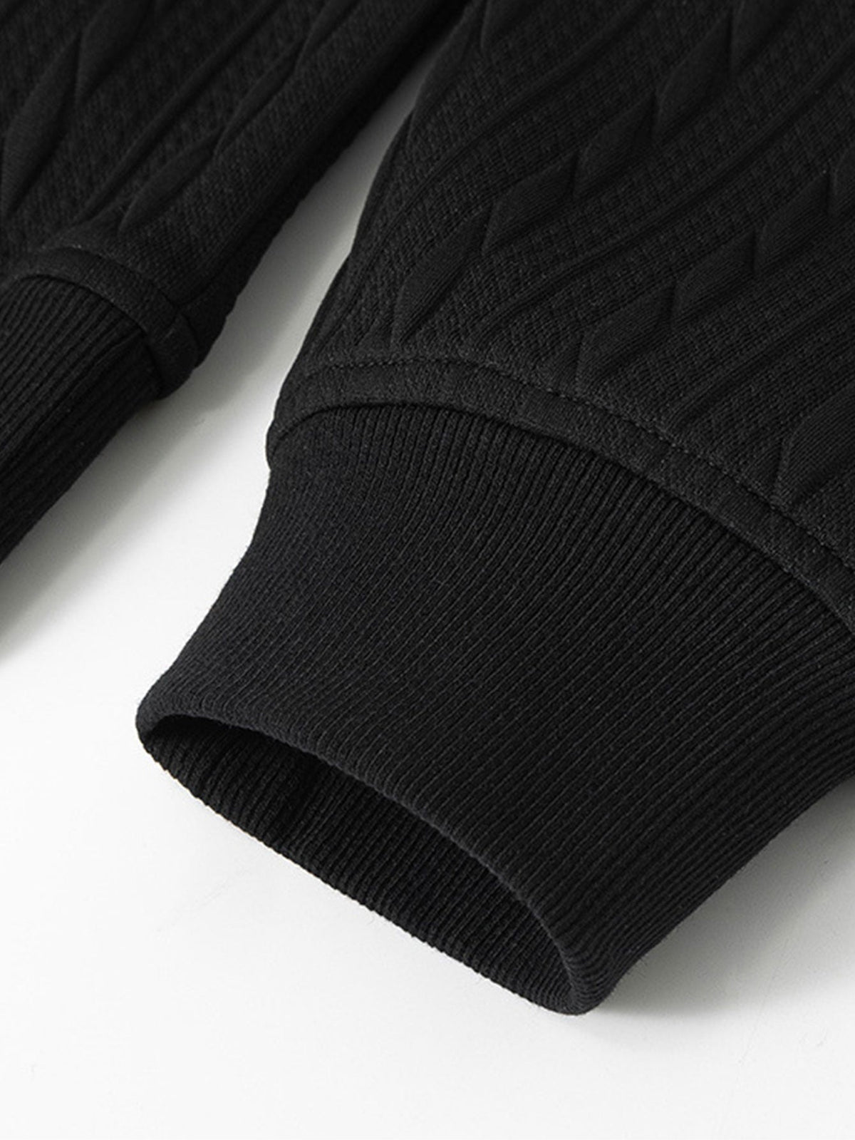 Relax Fit Twisted Jacquard Polo Sweatshirt