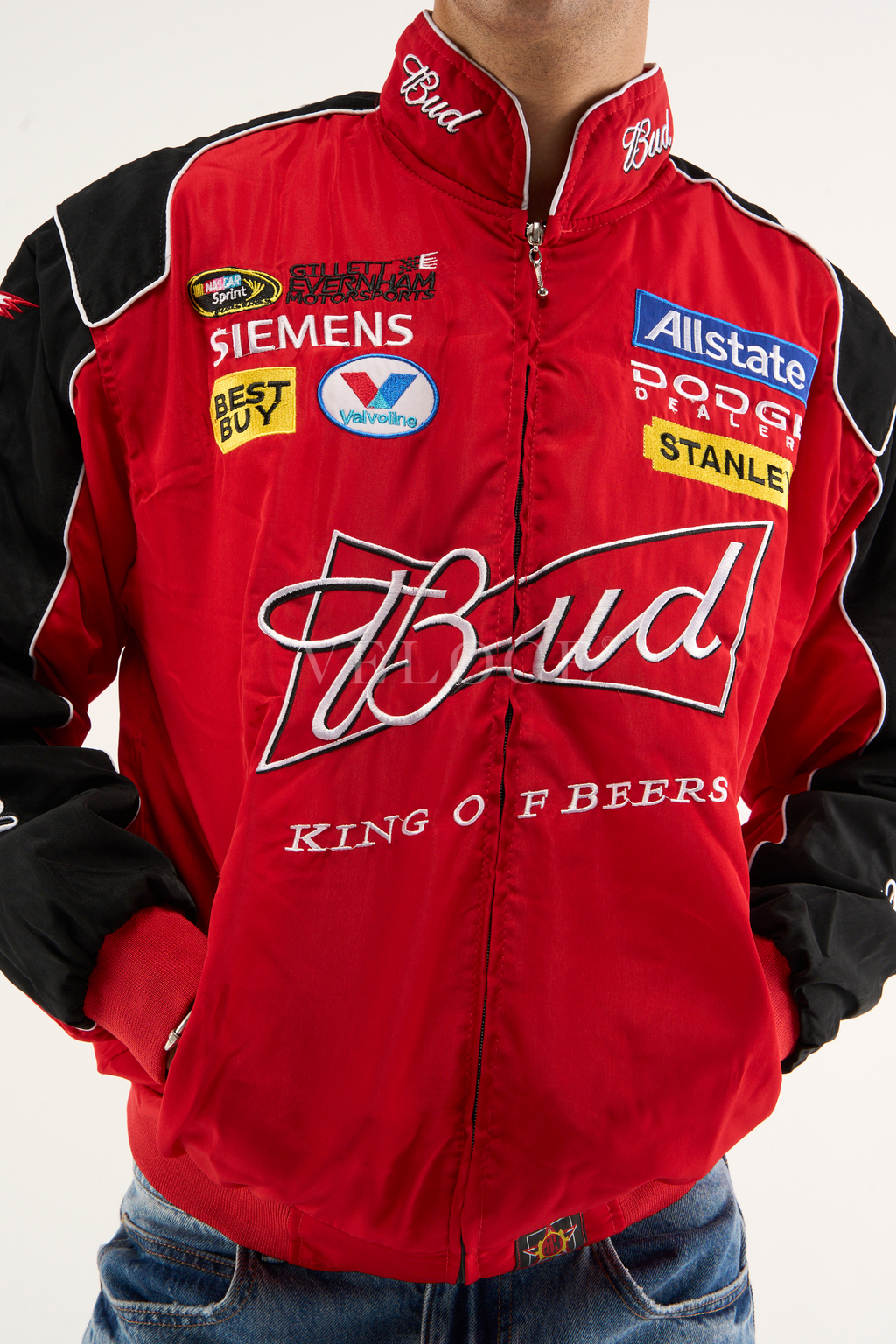 Budweiser Racing Vintage Jacket - NASCAR Red Edition