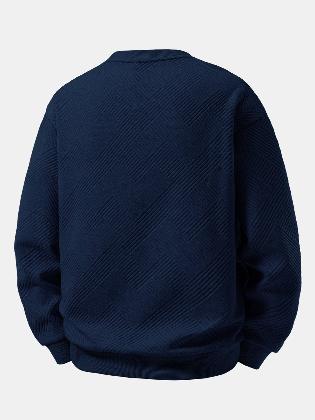 Relaxed Fit Stripe Jacquard Sweatshirt