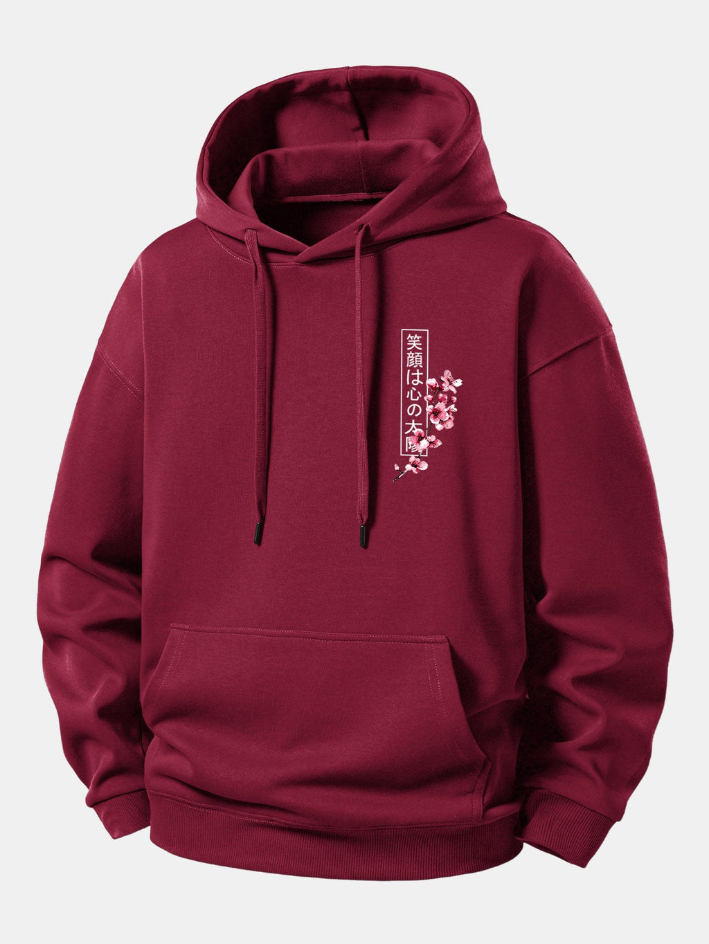 Japanese Samurai Katana Koi Fish Sakura Print Relax Fit Hoodie