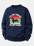 Dog Slogan Print Relax Fit Sweatshirt