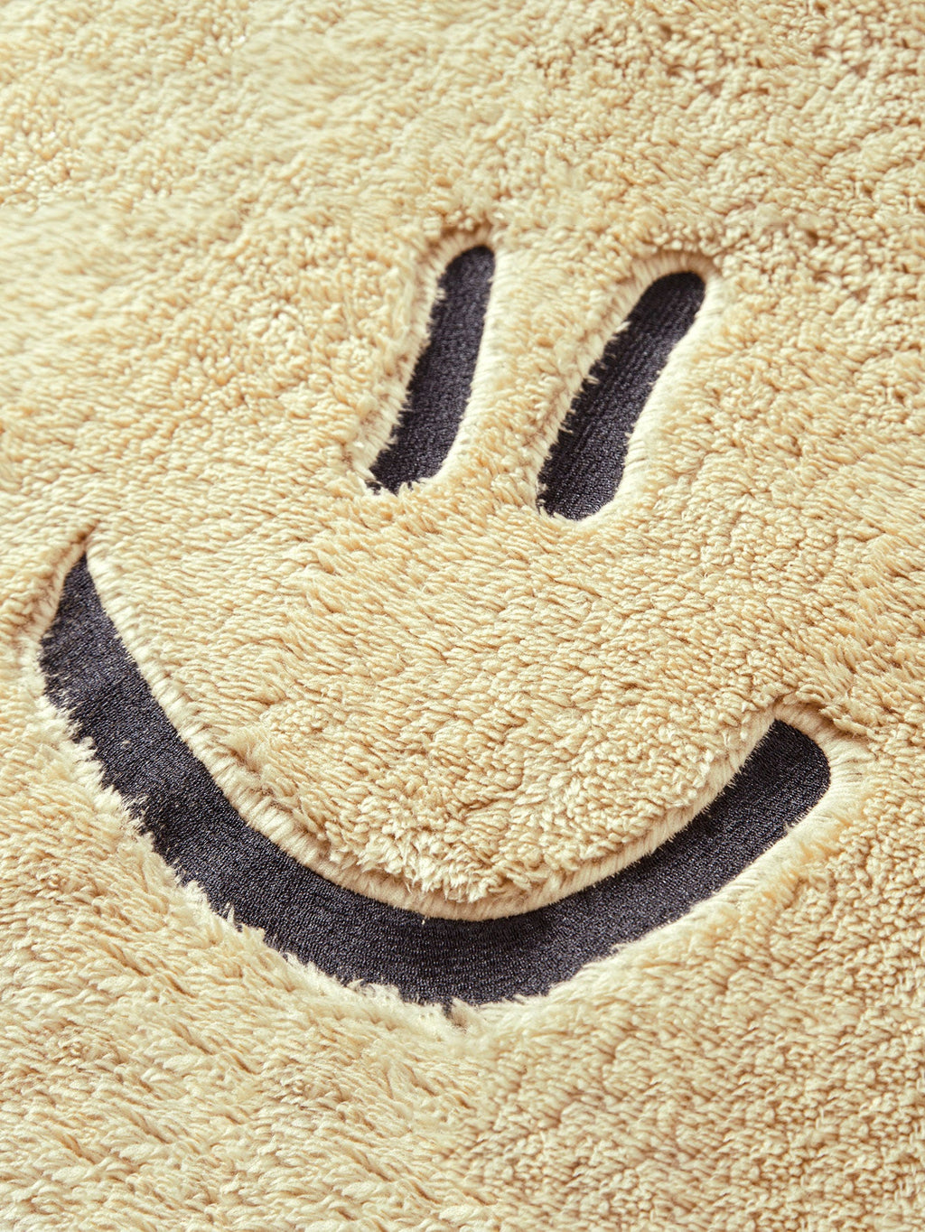 3 Pieces Smiley Face Embroidered Teddy Hoodie