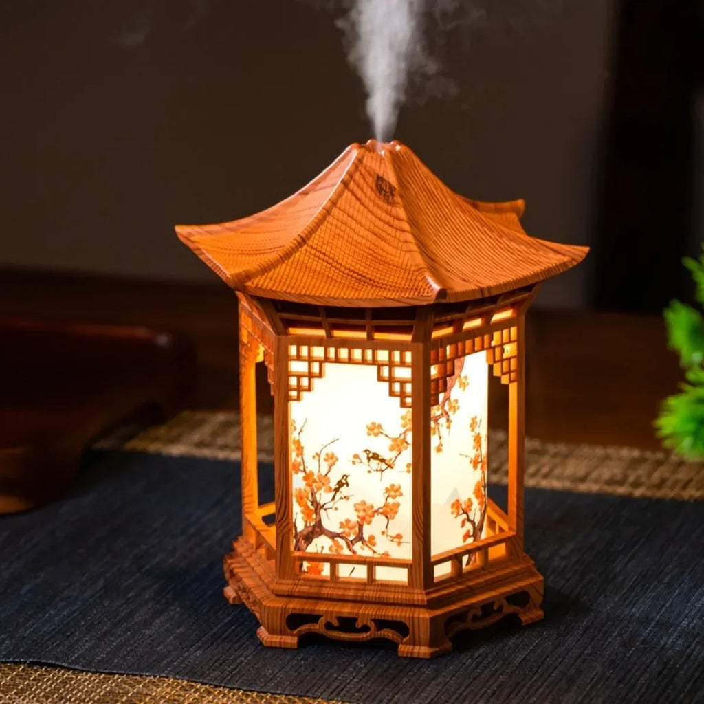 Chinese-Style Mini Humidifier with Night Light