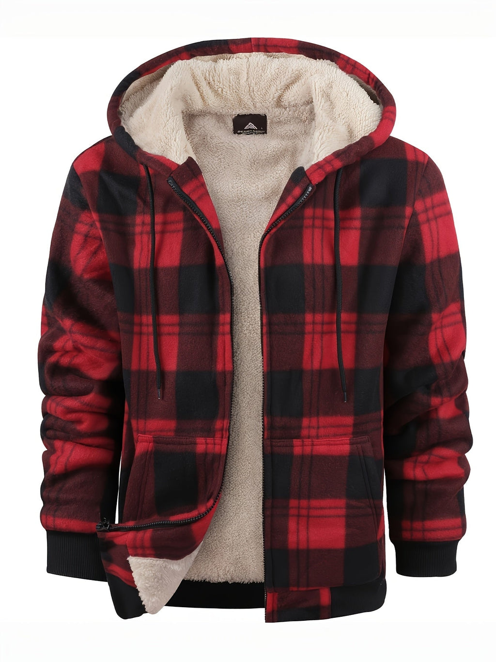 Colton | Gefütterte Hemdjacke mit Sherpa-Kapuze