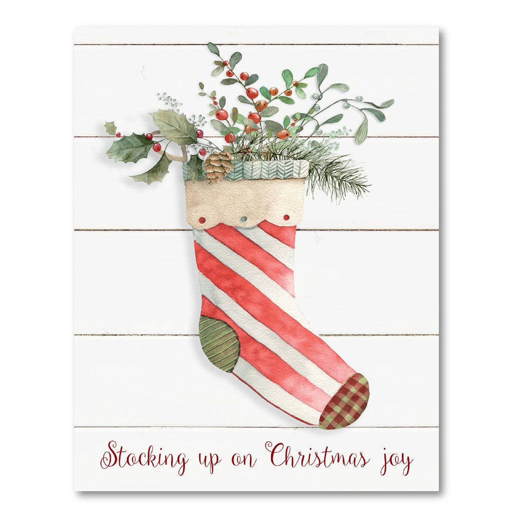 Comfy Cozy Stocking II Gallery-Wrapped Canvas Wall Art