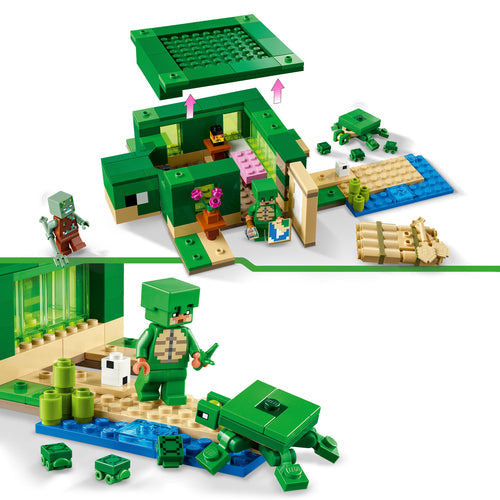 La maison de la plage de la tortue LEGO Minecraft 21254