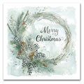 Merry Christmas Pine Wreath Gallery-Wrapped Canvas Wall Art
