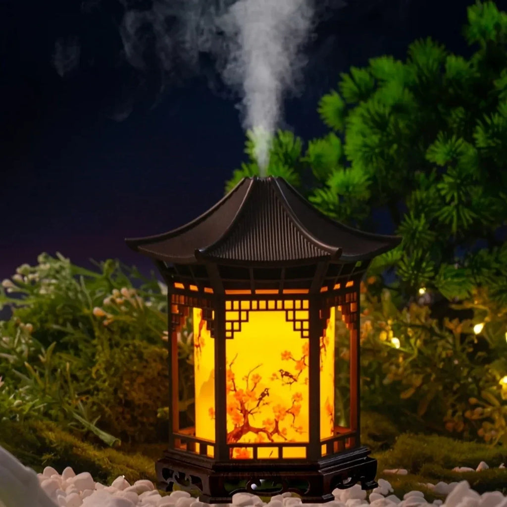 Chinese-Style Mini Humidifier with Night Light