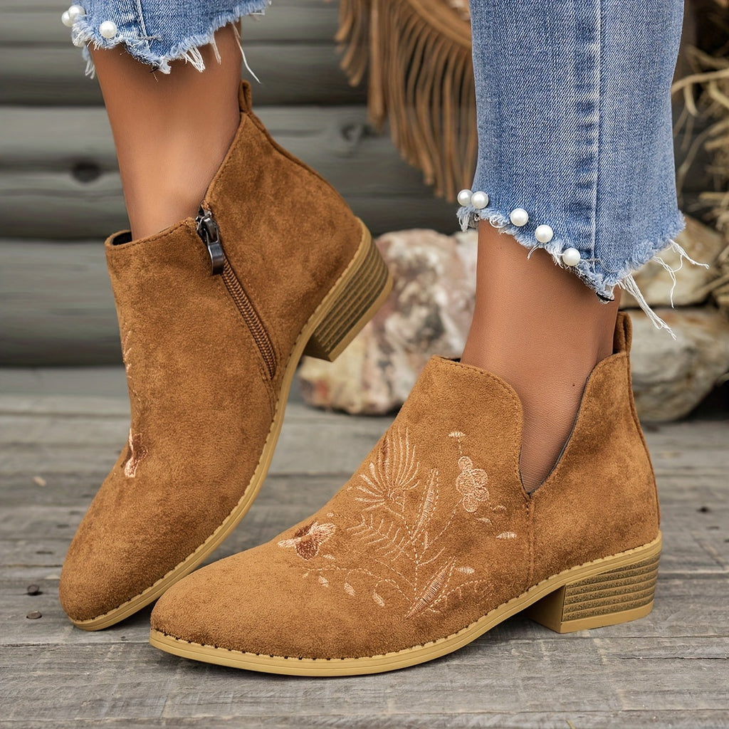 Josephine | Bestickte Stiefeletten