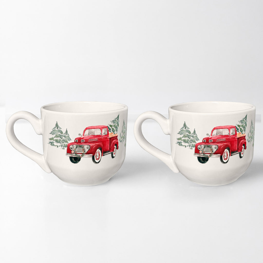 Tree Picking - 2 Piece Ceramic Mug Set