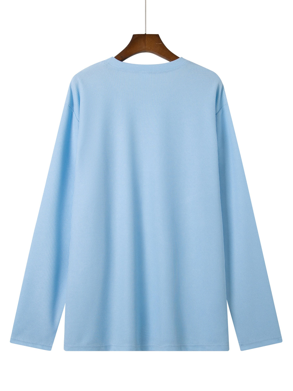 Frederick | Langarmshirt in strukturierter Waffelstrick-Optik