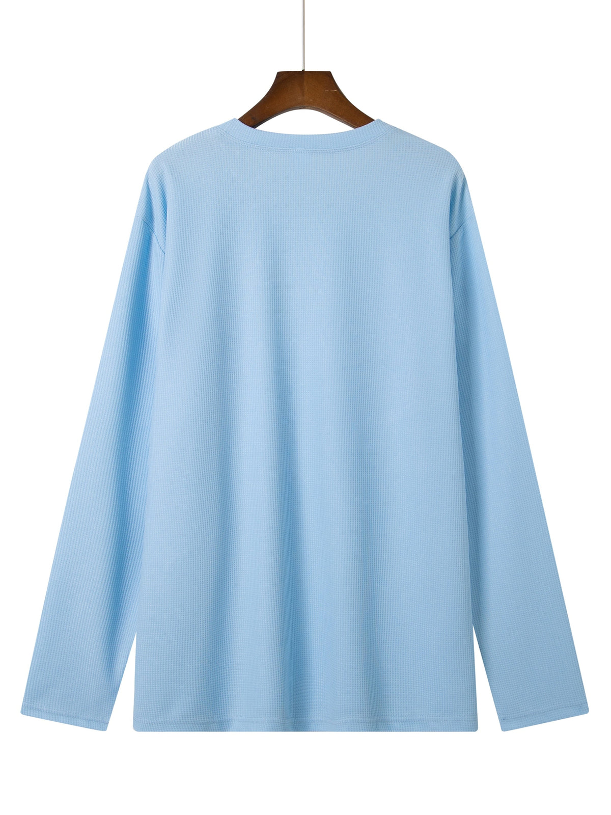Frederick | Langarmshirt in strukturierter Waffelstrick-Optik