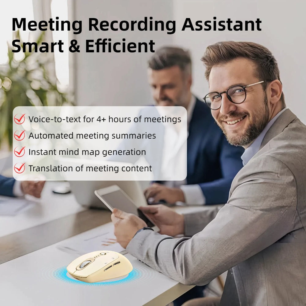 AI Wireless Mouse Voice to Text Real-Time Translation PPT Creation T-WOLF Silent Rechargeable for an Everyday Personal Care Routine