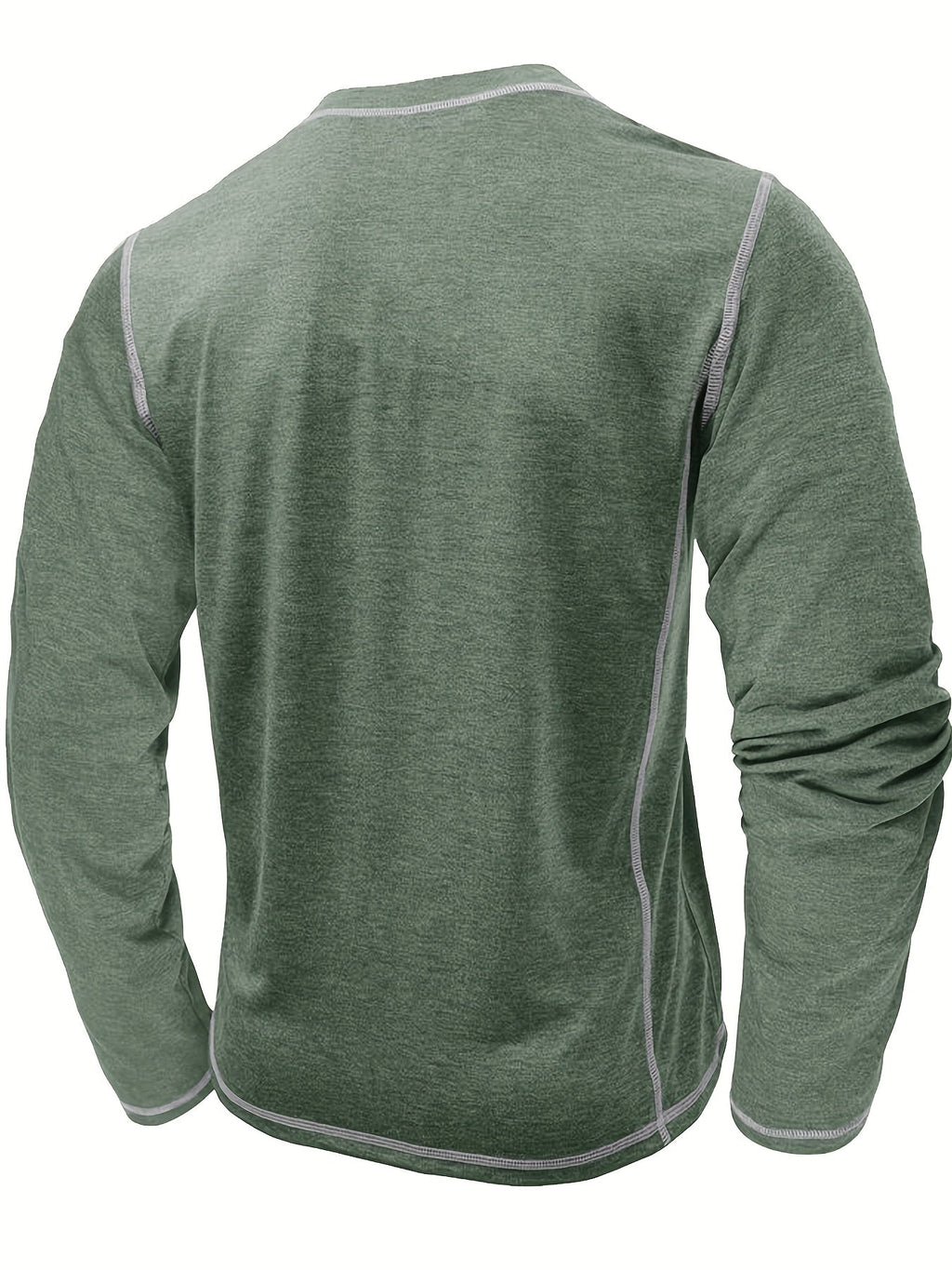 Kingsley | Klassisches langärmeliges Henley-Shirt
