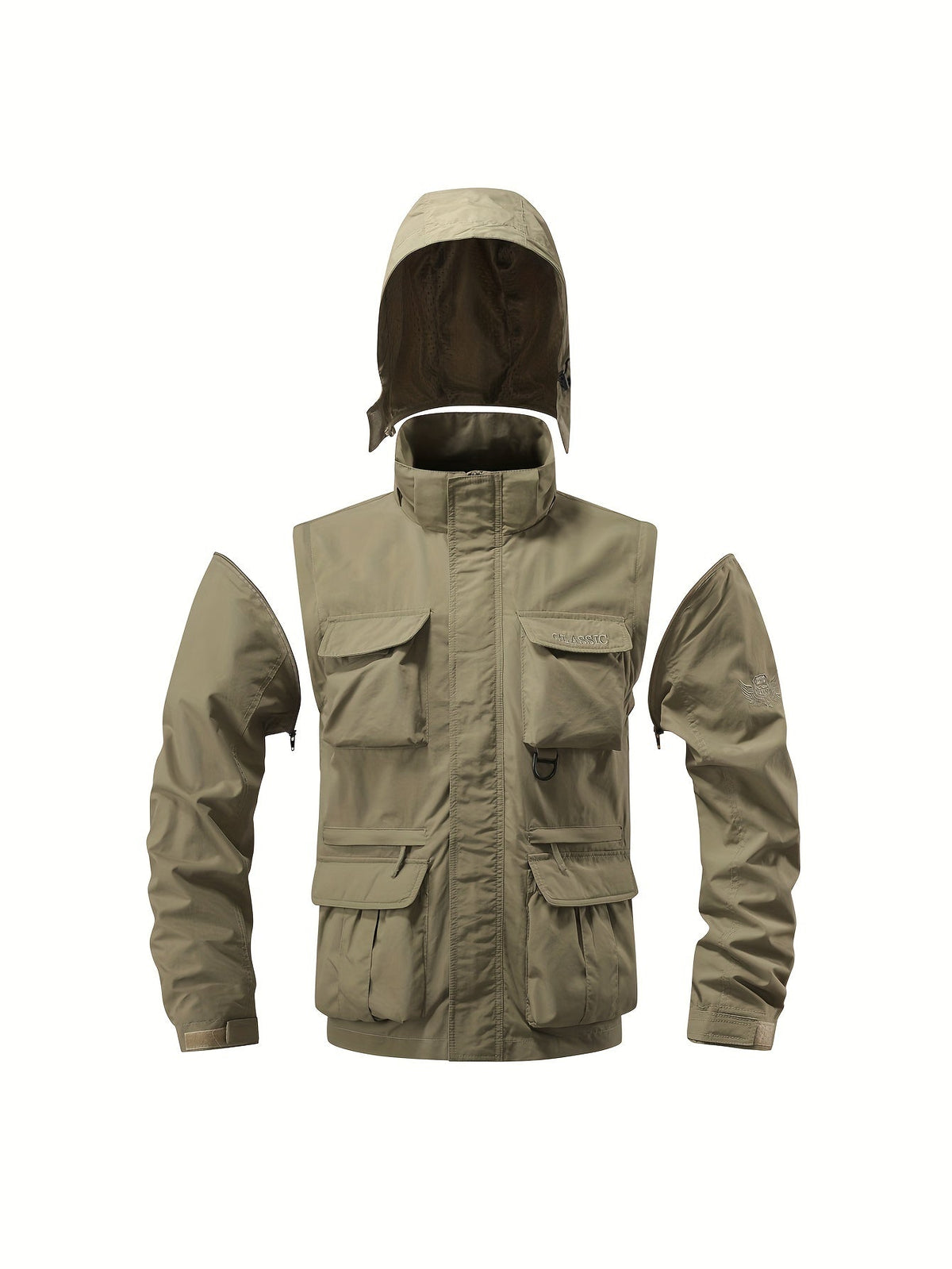 Auden | Detachable-Hood Utility Jacket