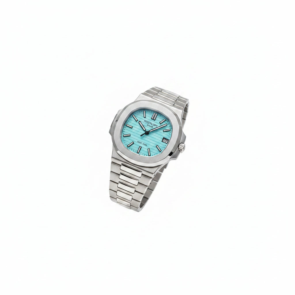 Patek Philippe Nautilus 5711 – Steel Tiffany Blue Turquoise Horizontal Dial Date Integrated Steel Bracelet