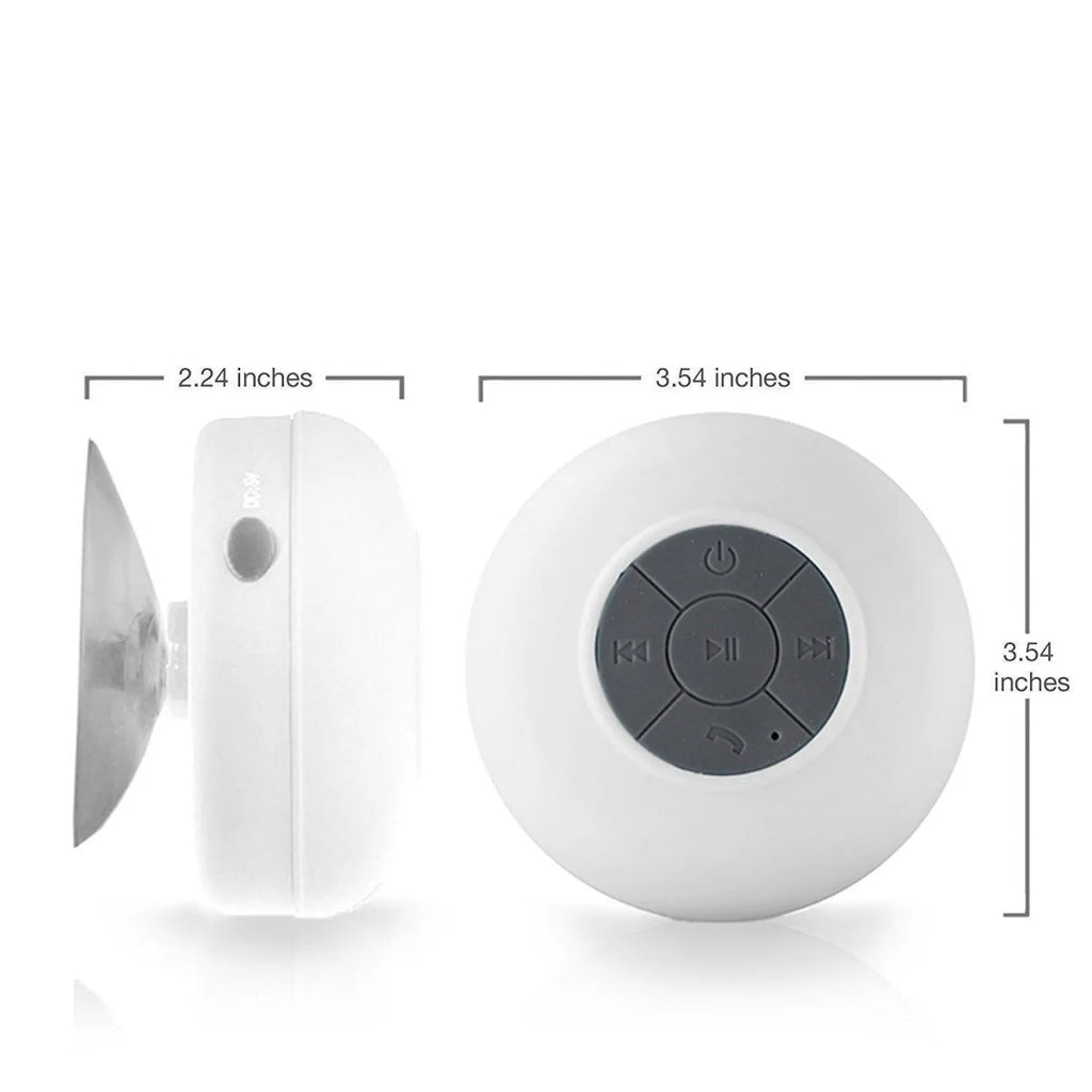 Waterproof Bluetooth Shower Speaker with Suction Cup