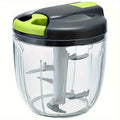 Vegetable Chopper with 3/5 Blades, Multifunctional Onion Chopper, Food Dicer & Salad Cutter with Container